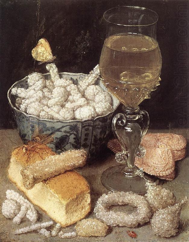 FLEGEL, Georg Still-Life with Bread and Confectionary dg china oil painting image